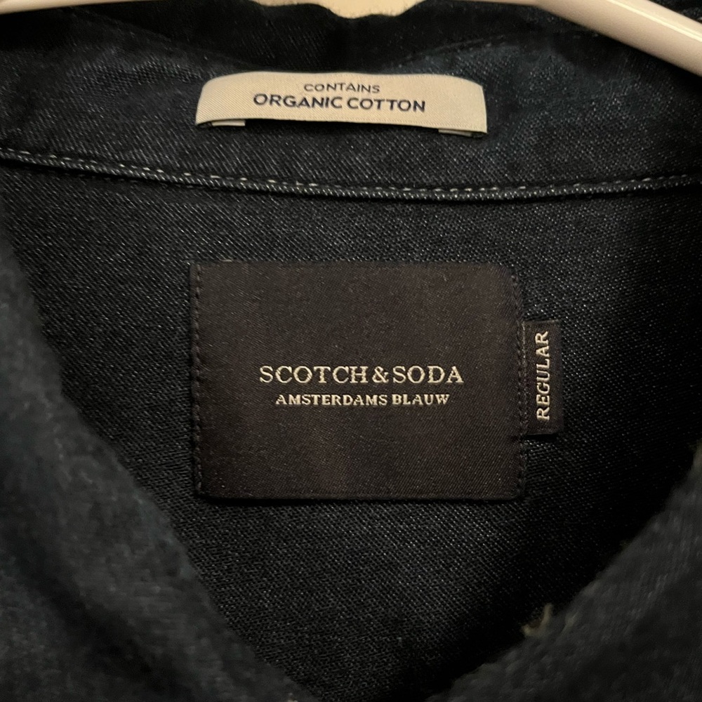 NWOT Scotch and Soda | Denim button-down dress shirt - Picture 2 of 10